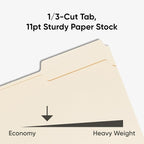 Smead File Folders Letter Sized, 1/3-Cut Tab, Letter Size Manila Folders - Image 4