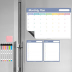 Loukin Dry Erase Calendar Set, Monthly Planner and Checklist, Electrostatic by LOUKIN