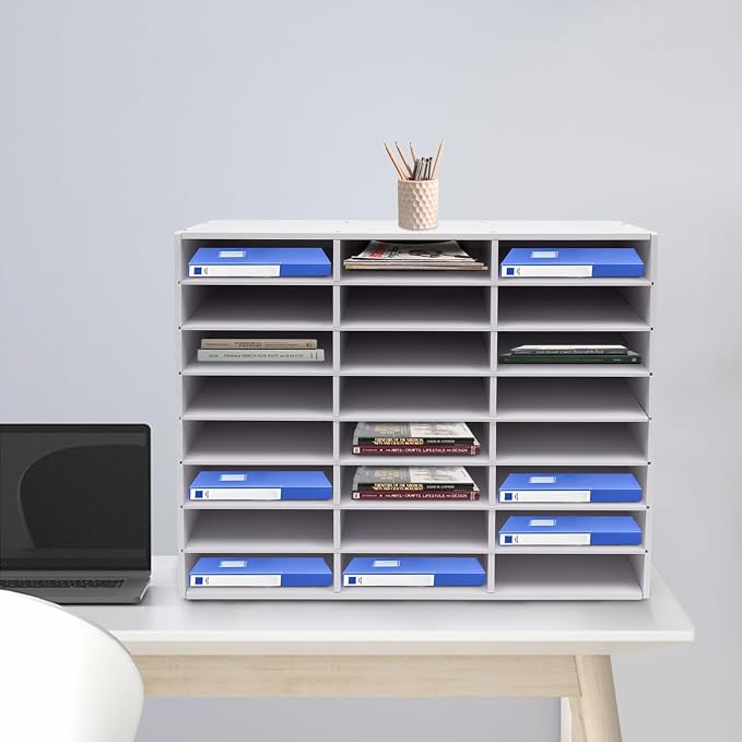 24 Slots Mail Sorters for Office, Desktop Literature Organizer - Image 8