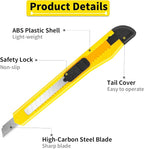 DIYSLEF Knife 16-Pack Box Cutter Retractable, Box Knife Perfect - Image 3