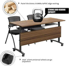 Modern Conference Table, Modular Flip-Top Seminar Meeting Table, Versatile - Image 7