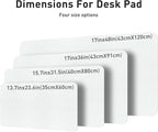 Aothia Leather Desk Pad Protector, Office Mat, Large Mouse Pad, Non-Slip PU - Image 4