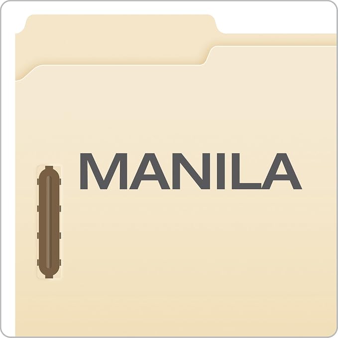 Pendaflex Manila File Folders Legal Size 2 Fasteners | 1/3 Cut Tabs | - Image 6