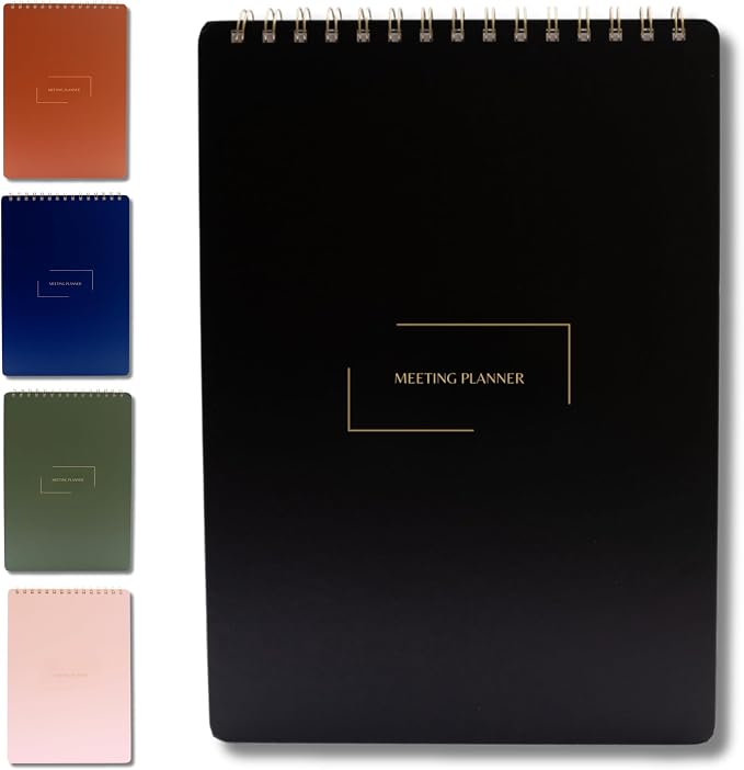 Merely Home | Meeting Notebook for Work | 8.25" x 11.75" | Project Planner | by MerelyHome