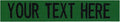 Custom Uniform Name Tapes Solid Colors. Kelly Green Fabric, 4 Inch Sew on by NORTHERNSAFARI