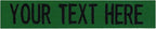 Custom Uniform Name Tapes Solid Colors. Kelly Green Fabric, 4 Inch Sew on by NORTHERNSAFARI