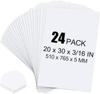ToLanbbt 24 Pack White Foam Board, Displaying by ToLanbbt