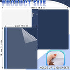 Teling 48 Pcs Clear Front Report Covers - Image 2