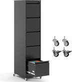 IKIMI 5 Drawer Locking File Cabinet by IKIMIMetalFurniture