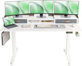 Claiks Standing Desk with Drawers, Adjustable Stand Up Electric Standing Desk by CLAIKS
