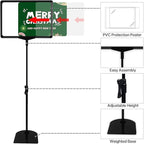 Sign Holder Stand with Adjustable Height Snap Open, Reusable Sign Holder 8.5 x - Image 2