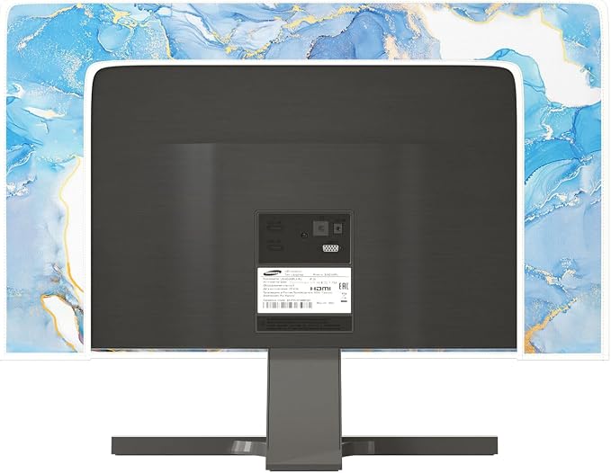 Baocicco Baby Blue Gold Marble Waterproof Screen TV Cover 80 Inch Modern - Image 5