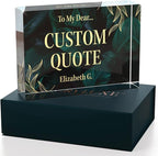 Custom Acrylic Sign Personalized, Custom Desk Name Plate, 18 Styles, - Image 3