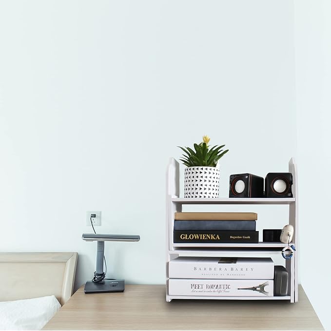 YGYQZ Adjustable PVC Desktop Organizer Storage Rack - Image 8