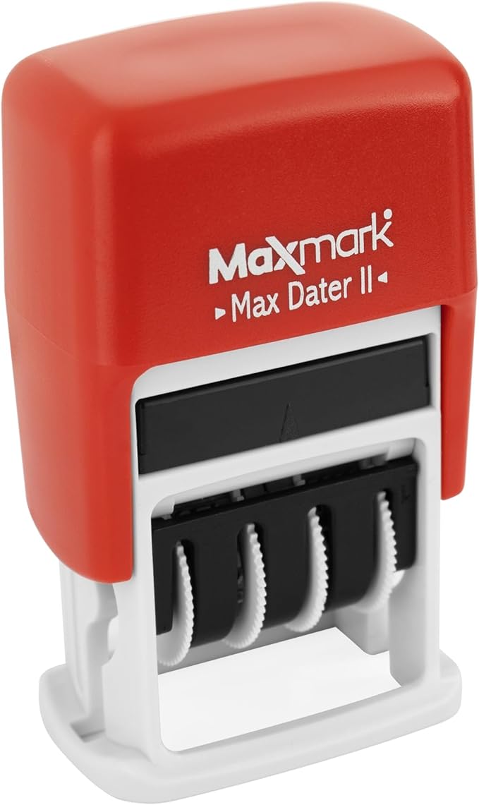 MaxMark Self-Inking Rubber Date Office Stamp - Image 2