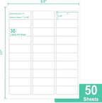 L LIKED Printable Address Labels, 500 Labels, 30 per Sheet, Mailing Labels - Image 2