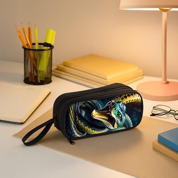 HiMagics Children's Pencil Case, Large Zipper Pencil Pouch - Image 5