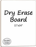 Scribbledo White Board Dry Erase Board 11" x14” Mini Double Sided Personal by Scribbledo
