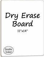 Scribbledo White Board Dry Erase Board 11" x14” Mini Double Sided Personal by Scribbledo