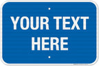 Personalized Custom Blue Background Customize by SigoSigns