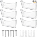 Colarr 6 Pack Expandable Pocket Wall File Holder Plastic Hanging Wall Organizer by Colarr