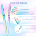 Easter Basket Essentials, Easter Basket Stuffers, Gradient Color Cute Pens - Image 3