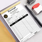Personalized Invoice Book Custom 2 Part/3 Part Receipt Book Quote Estimate - Image 3