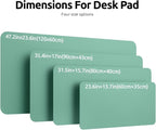 YSAGi Leather Desk Protector, Office Mat, Large Mouse Mat, Non-Slip PU Leather - Image 4