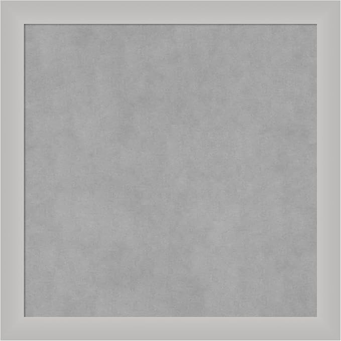Amanti Art Silver Framed Magnetic Board 23x23 Medium Vision Board by AmantiArt