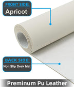 Small Desk Mat, Leather Desk Pad Protector, Desk Mouse pad, Office Desk mat - Image 2