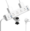 40W Fast Charging Station, Desk Clamp Power Strip 20W USB C, 8 Outlets by Jgstkcity