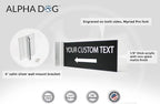ALPHA DOG SIGNS Custom Projecting Hallway Sign, Personalized Indoor Outdoor - Image 3