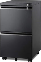 DEVAISE 2 Drawer Metal File Cabinet, Fully Assembled, Under Desk, Fits by DEVAISE