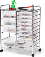 DORTALA 15-Drawer Rolling Storage Cart - Image 9