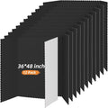 Henoyso 12 Pcs 36 x 48 Inch Black Trifold Poster Board Large Tri Fold by Henoyso