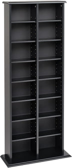 Prepac 2 Column Tall Cabinet Media, Double Multimedia Storage Tower - Image 9