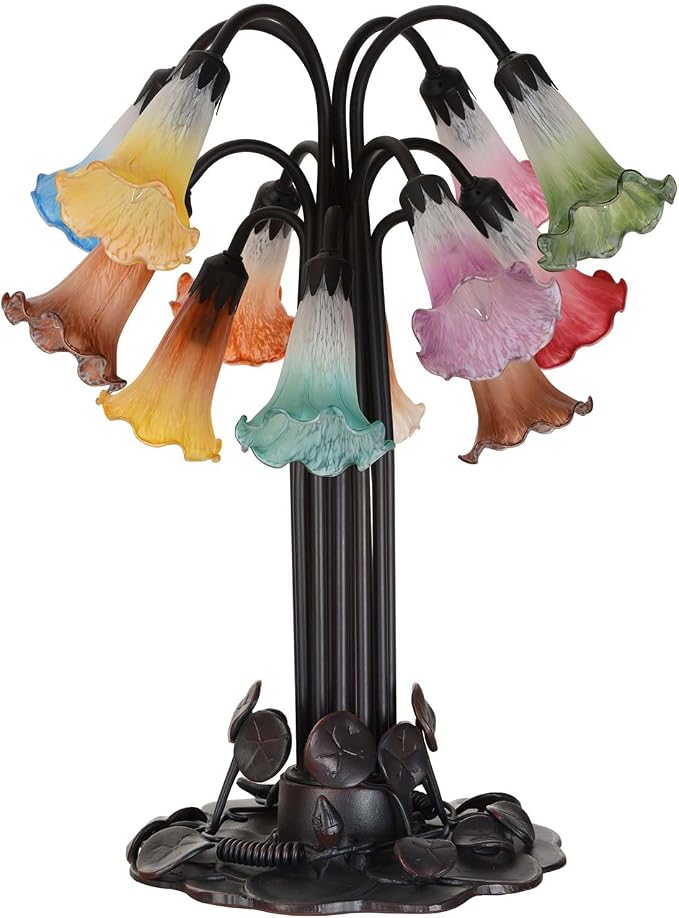 Bieye LS12S Lily Flower Blown Glass Lampshade - Image 6