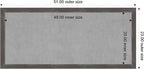 Amanti Art Grey Framed Magnetic Board 23x51 Oversize Vision Board - Image 4