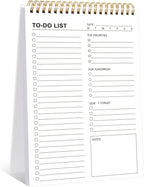 To Do List Notepad, 120 Pages 6.7x9.8" to Do List Notebook Undated Daily by Thboxes