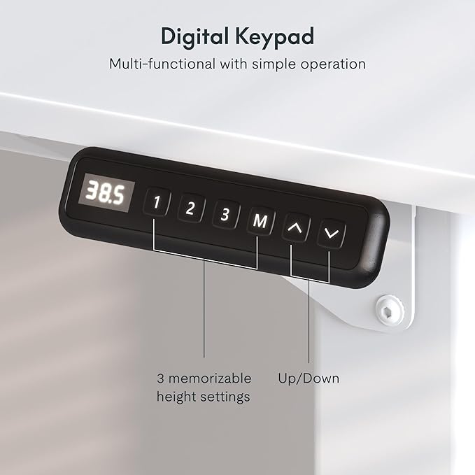 SANODESK 4-Leg Standing Desk, Electric Height Adjustable Desk - Image 6