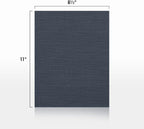 LUXPaper 8.5" x 11" Cardstock | Letter Size | Nautical Blue Linen | 100lb. - Image 2
