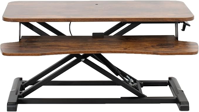 VIVO 32 inch Desk Converter, K Series, Height Adjustable Sit to Stand Riser by VIVO