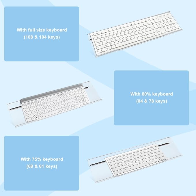Computer Keyboard Stand with Wrist Rest - Image 2