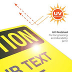 Custom Caution Sign, OSHA Sign, 10x14 Inches, Rust Free .040 Aluminum, Fade - Image 7