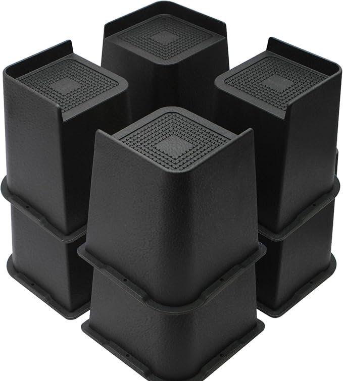 MXMZHXU Bed Risers 2 inch, 3 inch, 4 inch, 6 inch or 8 inch Heavy Duty by MXMZHXU