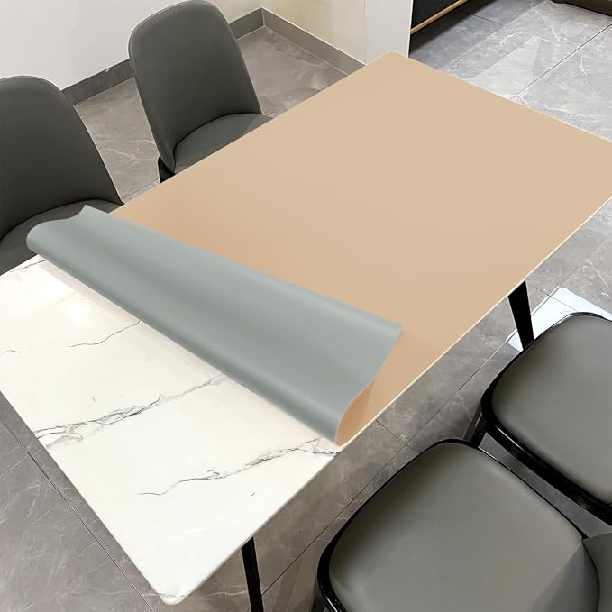 Zinkooat Leather Table Cover, 1.8mm Thick, 36x54 Inch Table Protector, Table by Zinkooat