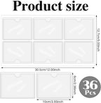 36 Pack Adhesive 2.4" x 3.9" Index Card Pockets - Image 2