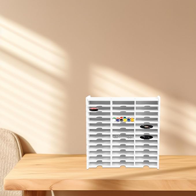 Abizarch 36 Slots Ink Pad Printing Storage Box, Large Capacity Ink Pad Holder - Image 2