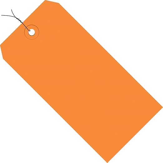 Aviditi Wired Shipping Tags, 4 3/4" x 2 3/8", 13 Pt, by Aviditi