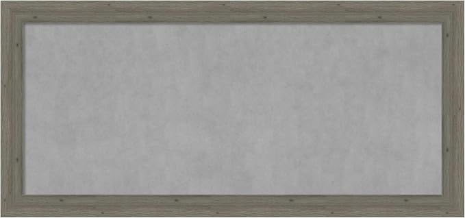 Amanti Art Grey Framed Magnetic Board 25x53 Oversize Vision Board by AmantiArt